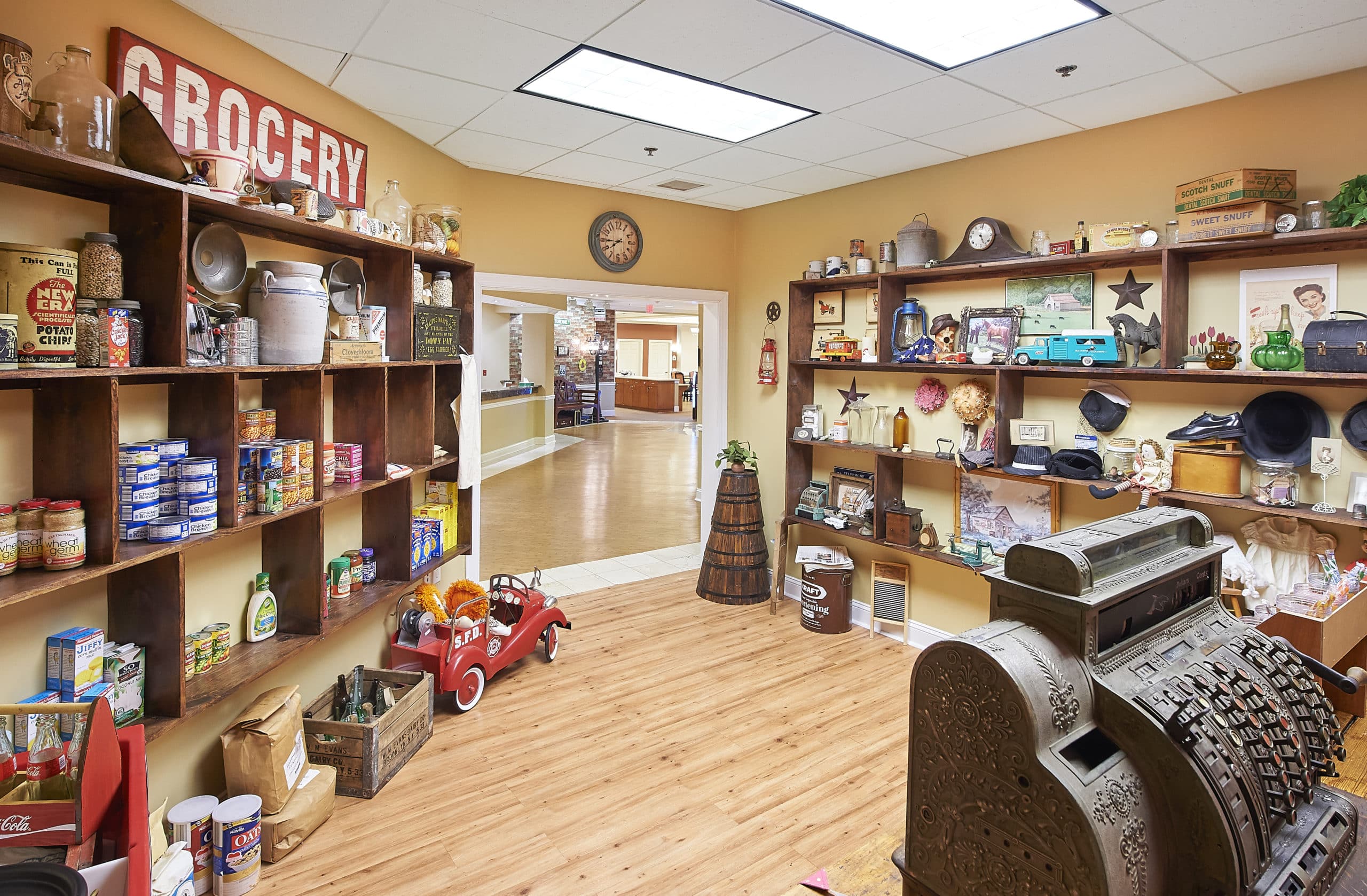 General Store with food pantry at Grandview Gardens Memory Care