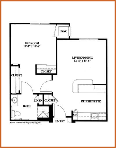 Redstone Village assisted living floor plan - Grand