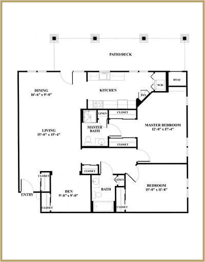 Redstone Village independent living floor plan - Appalachian