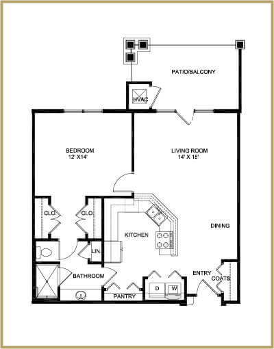 Redstone Village independent living floor plan - Capshaw