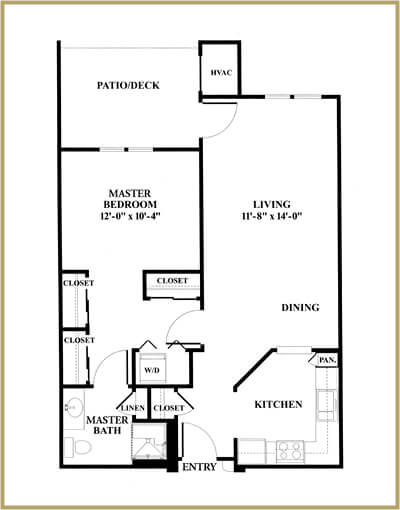 Redstone Village independent living floor plan - Cascade