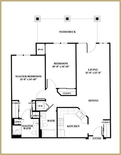 Redstone Village independent living floor plan - Chapman