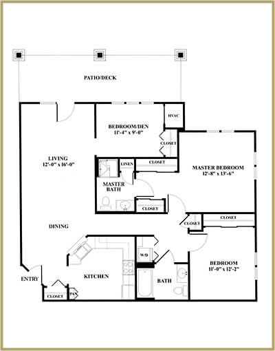 Redstone Village independent living floor plan - Monte Sano